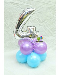 14" Number/Letter Balloon Centrepiece (1 set)